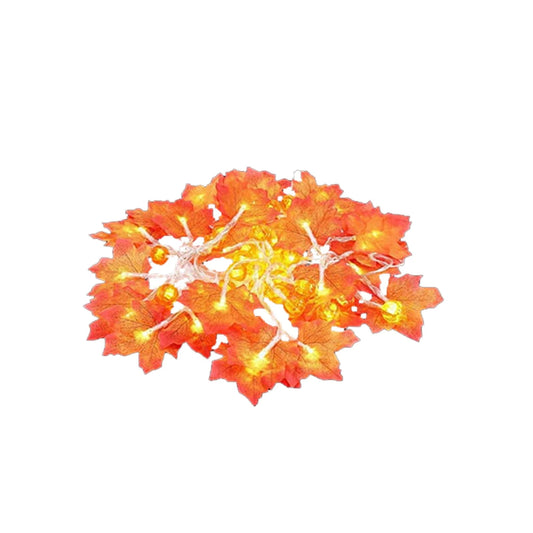 20ft 40 LED Maple Leaf Light String Party Decoration