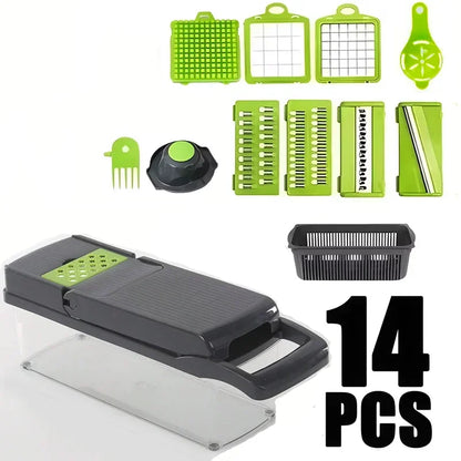 Vegetable Cutter Multifunctional Kitchen Tool, 5-in-1 Food Chopper