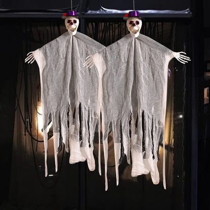 Halloween Hanging Flags Ghost Skeleton Home Decor