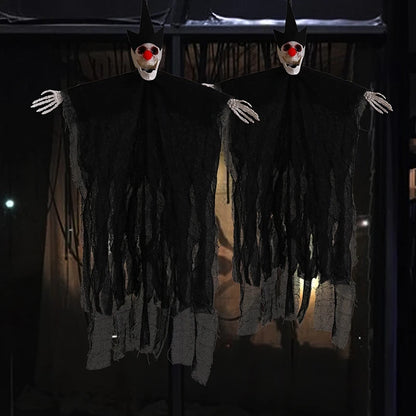 Halloween Hanging Flags Ghost Skeleton Home Decor