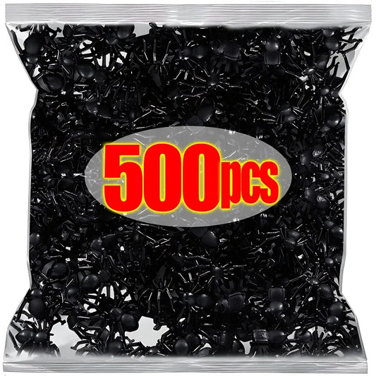 Wholesale Mini Fake Black Spiders Halloween Decoration