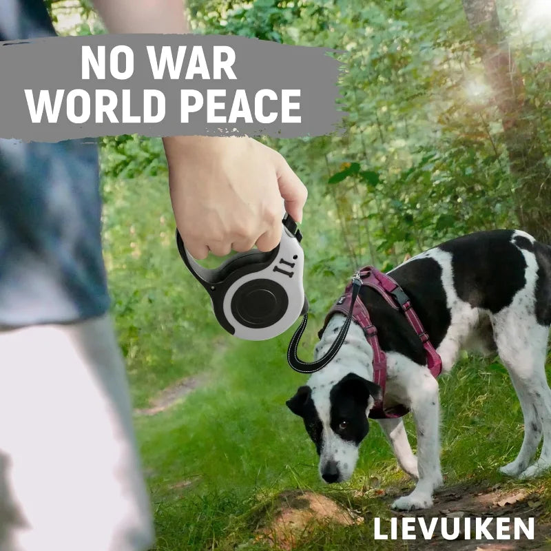 3m 5m Small Dog Automatic Telescopic Leash Dogs Traction Device Portable with Anti Slip Handle