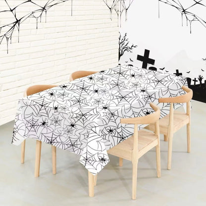 1Pcs Halloween Skeleton Pumpkin Spider Tablecloth Party Decoration