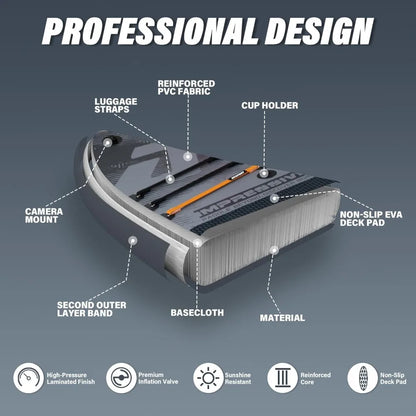 Popular Inflatable Stand Up Paddle Board, SUP Board with All Accessories, Wide Stable Design, Non-Slip Deck