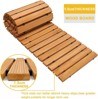 12FT Roll Out Wooden Pathway