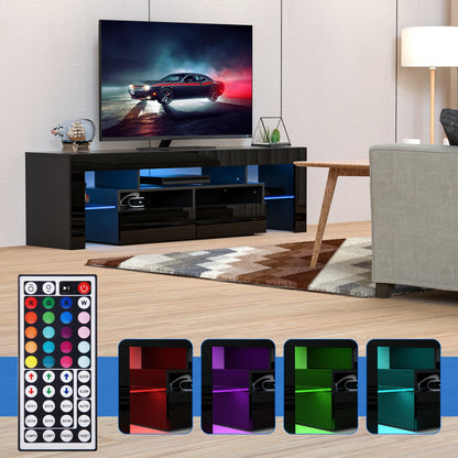 LED TV Stand w/20 Colors & Storage