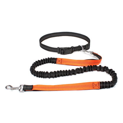Hand Free Dog Leash for Pet Walking Running Jogging Adjustable Dog leash Waist Belt Chest Strap Traction Rope