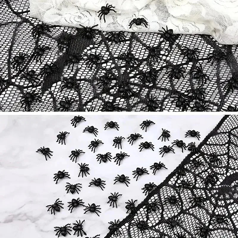 Wholesale Mini Fake Black Spiders Halloween Decoration