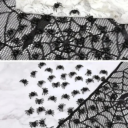 Wholesale Mini Fake Black Spiders Halloween Decoration