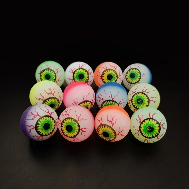 5/10/20pcs Glow in The Dark Eyeball 32MM Bouncy Ball Halloween Supplies