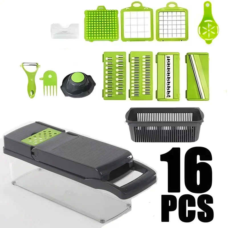 Vegetable Cutter Multifunctional Kitchen Tool, 5-in-1 Food Chopper