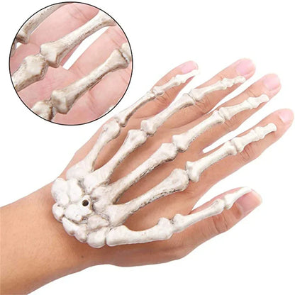 1-6Pair Halloween Skeleton Hand Bone Party Props