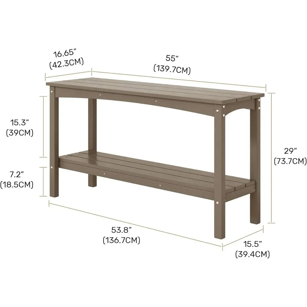 2-Tier Shelf Entry Console Table