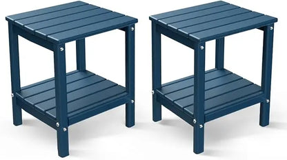 Outdoor-Side-Tables, Set of 2 Patio End-Table