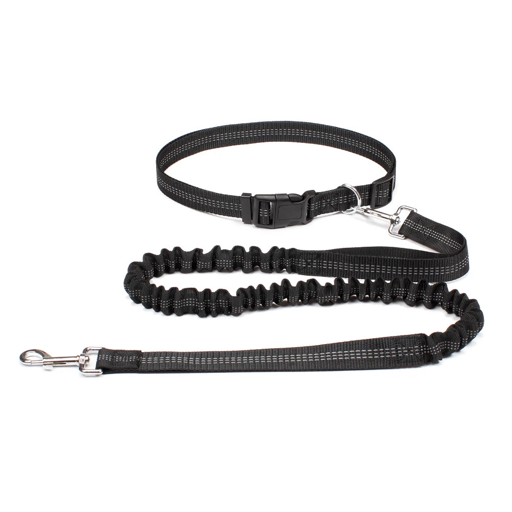 Hand Free Dog Leash for Pet Walking Running Jogging Adjustable Dog leash Waist Belt Chest Strap Traction Rope