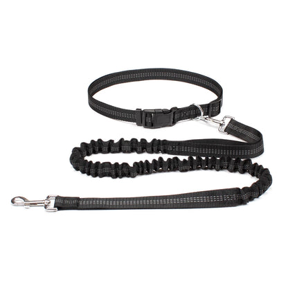 Hand Free Dog Leash for Pet Walking Running Jogging Adjustable Dog leash Waist Belt Chest Strap Traction Rope