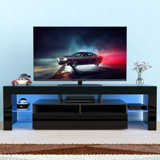 LED TV Stand w/20 Colors & Storage