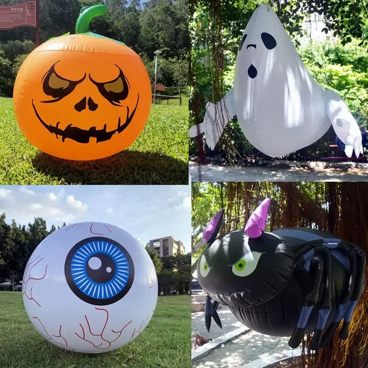 PVC Large Inflatable Spider Pumpkin Balloons Hanging Ghost Kids Toy Halloween Party Home Decorations