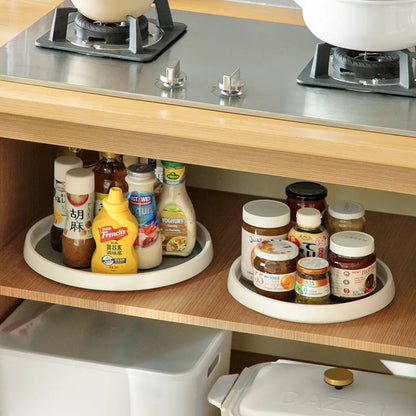 1/4Pcs 360 Rotatable Anti Sliding Kitchen Condiment Rotatable Storage