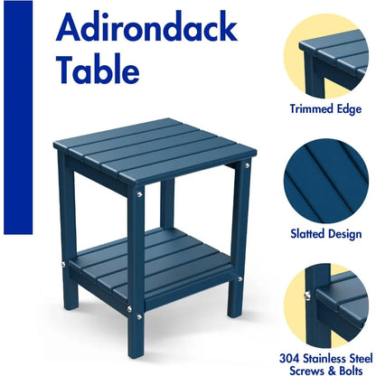 Outdoor-Side-Tables, Set of 2 Patio End-Table